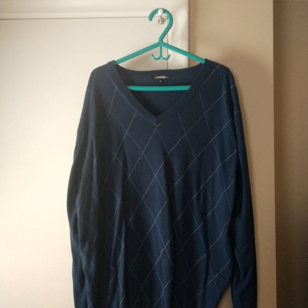 😀 GEORGE MEN’S SWEATER PREOWNED SIZE (XL) - Picture 1 of 4